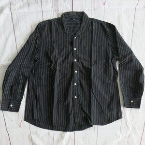 Club Monaco Cotton Multi Color Stripe Button Down Long Sleeve Shirt - Size XXL